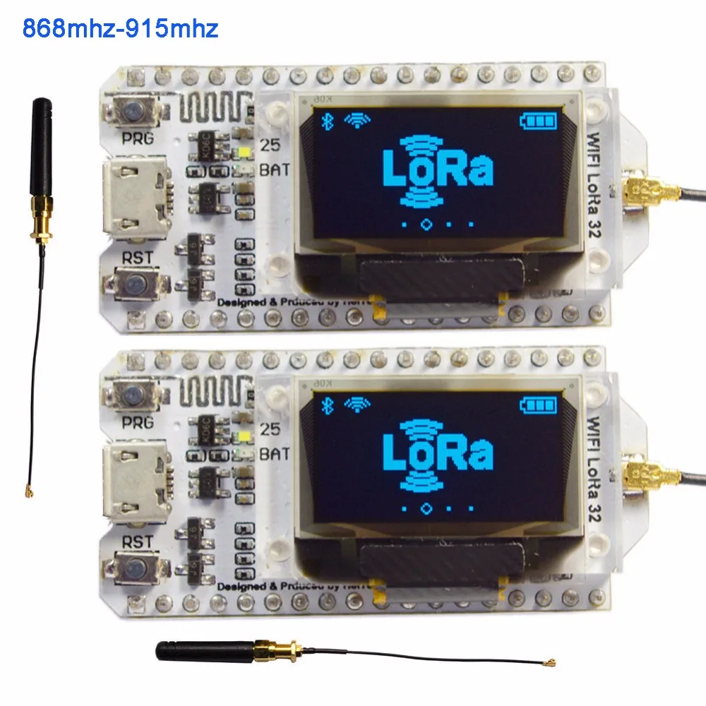 LoRa32u4 II Lora модуль макетная плата IOT LiPo Atmega328 SX1276 HPD13 868 МГц 916 МГц с антенной для Arduino