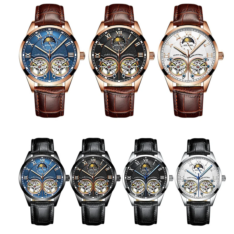Relogio Automatico Masculino Топ бренд AILANG Новые Роскошные автоматические часы для мужчин Tourbillon механические часы спортивные военные часы