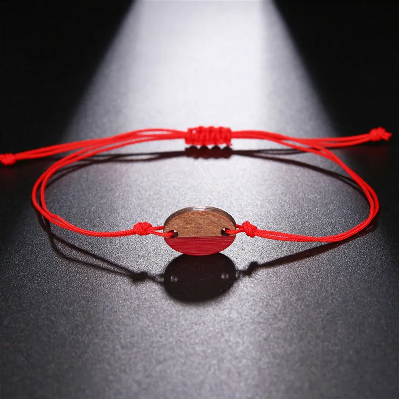Ручной работы красная нить на удачу браслеты для женщин и мужчин с