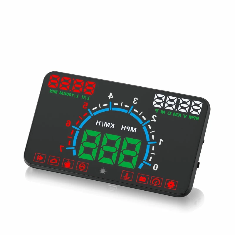 Новейший E350 автомобильный HUD Дисплей комбинированный OBD& gps Предупреждение о превышении скорости проектор лобовое стекло авто электронная сигнализация напряжения