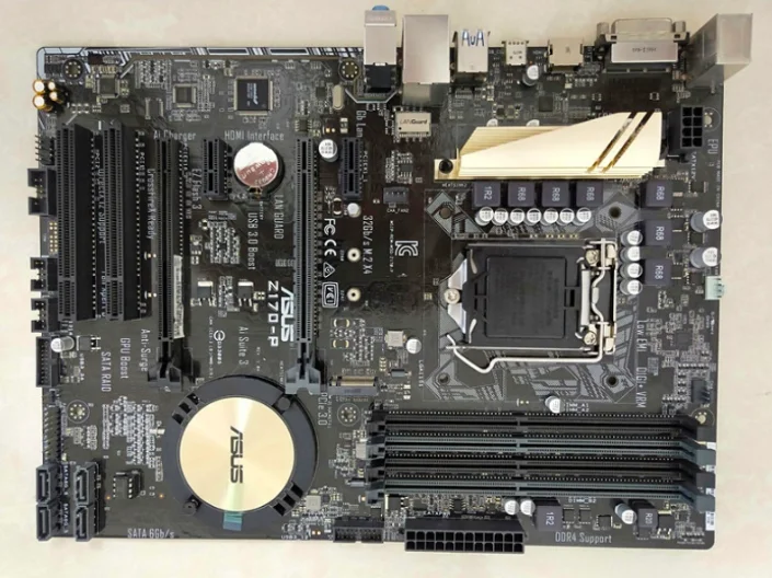 Оригинальная материнская плата ASUS Z170-P LGA 1151 DDR4 64GB USB3.0 USB3.1 Z170 материнская плата для настольных ПК