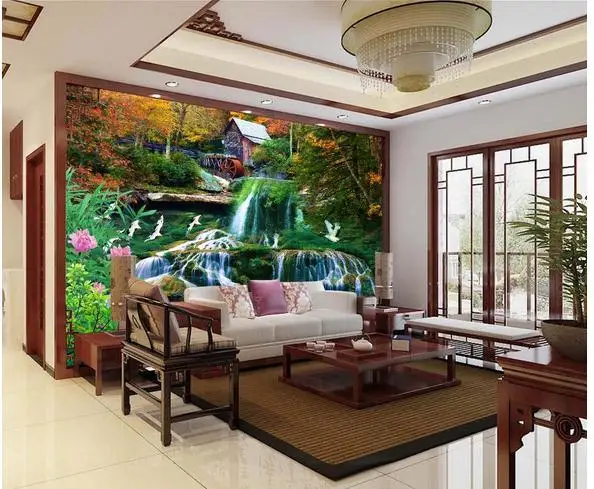 

3D wallpaper custom mural non-woven China's water landscapes TV wall wallpaper