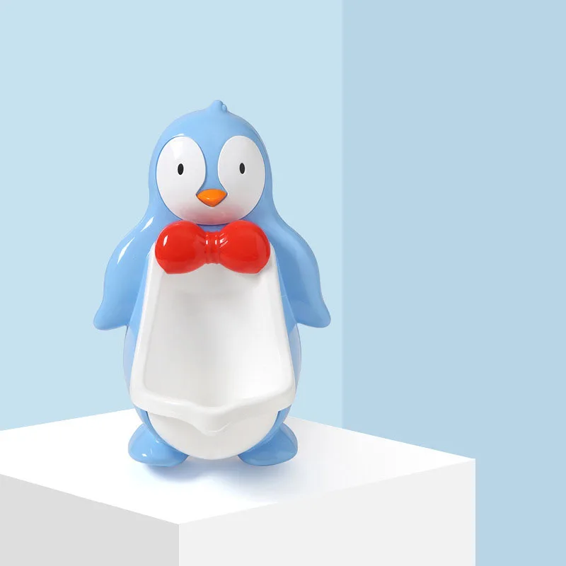 Детский портативный туалетный писсуар с мультяшным пингвином для маленьких