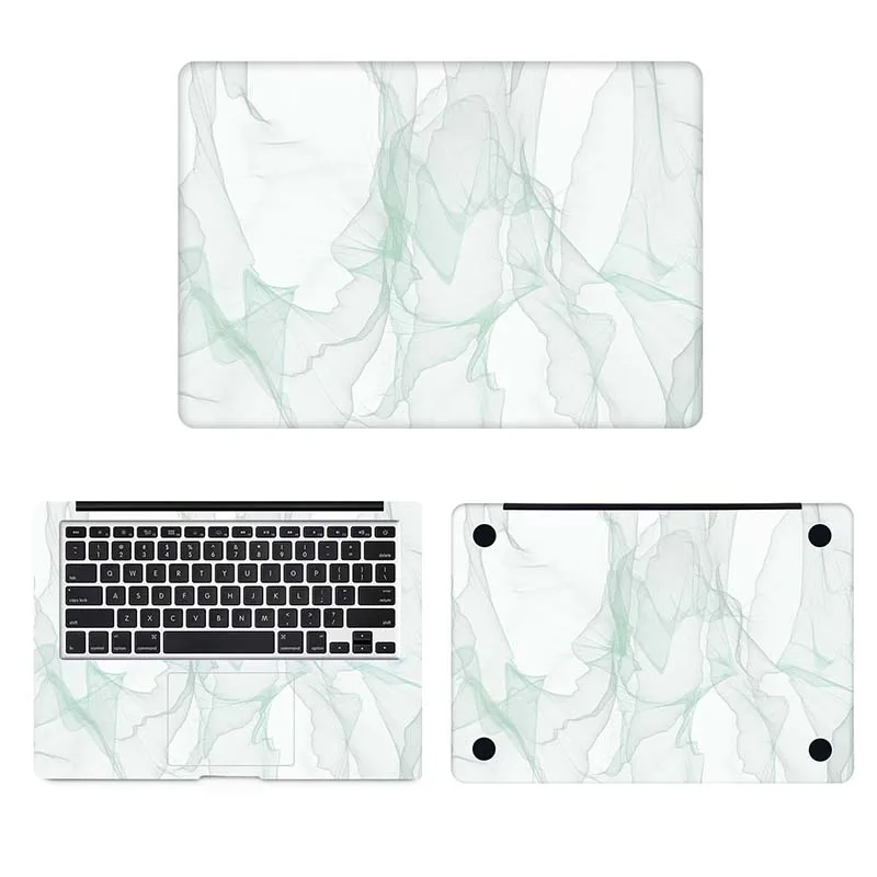 Зеленый мрамор зерна кожи ноутбука для Macbook Наклейка Pro Air retina 11 12 13 15 дюймов hp Mac Book полное покрытие Защитная Наклейка