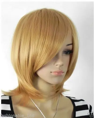 Песня wig.00623 сексуальная блондинка прямо женская дамская средние волосы парик |