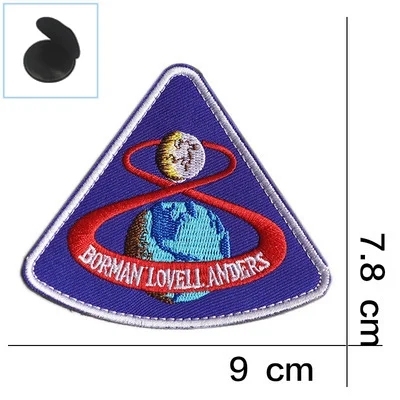 Космический Apollo Mission Patch эмблемы VOYAGER BACK SPACE коллаж астронавт космический костюм программа сувенирная нашивка значок - Цвет: YC03