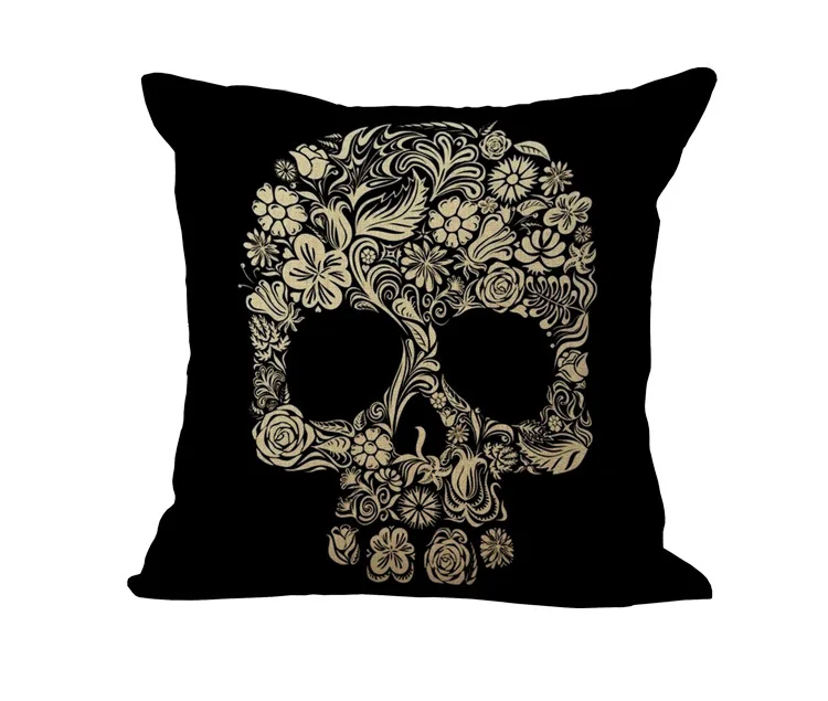 Оптовая цена 1 шт Винтаж мультфильм сиденье с черепом подушки декоративные