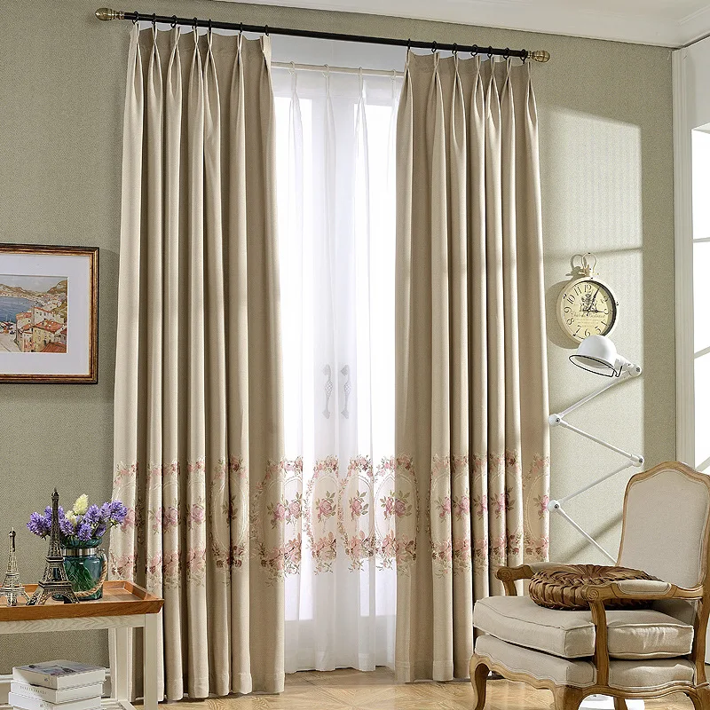 Занавеска льняная в европейском современном стиле зеркальная занавеска с