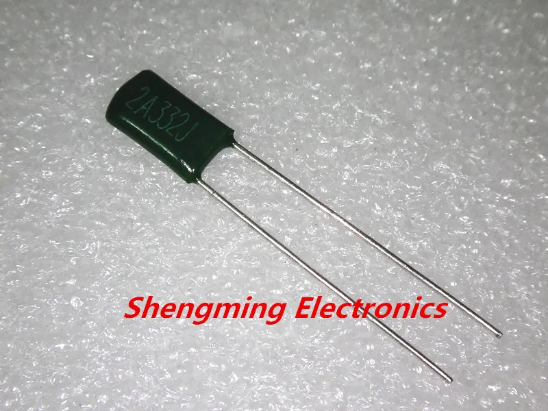 Полиэстровый пленочный конденсатор 100 шт. 2A332J 100V 3.3NF 3300PF|polyester film capacitor|film