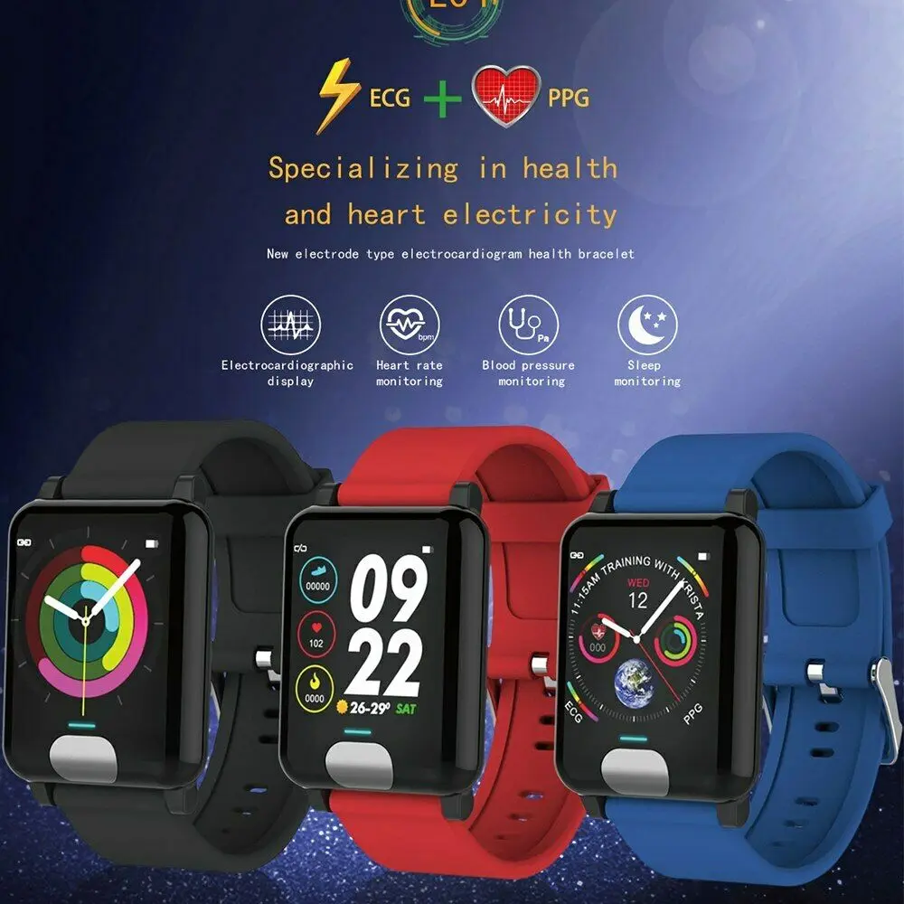 Смарт часы Timethinker E04 для мужчин и женщин Reloj ECG + PPG с пульсометром фитнес трекером PK