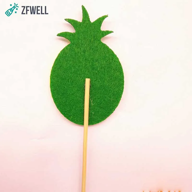 ZFWELL 5 шт./партия войлочная ткань ананас торт открытка летняя день рождения
