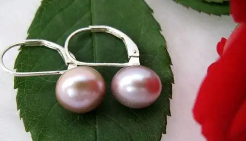 Hot sell Noble- hot new - Natural 9-10MM/10-11MM AAAA pearl 925s earrings(4color can choose)jewelry | Украшения и аксессуары