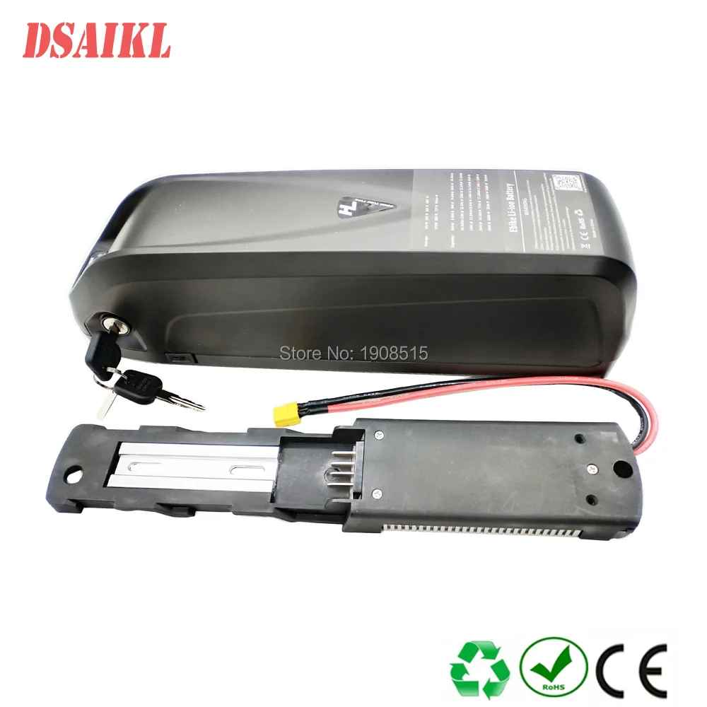 EBike большой hailong 48V 52V 10.4Ah 11.6Ah 12Ah 13Ah 15Ah 17.5Ah аккумулятор с зарядным устройством для 500W 750W 1000W