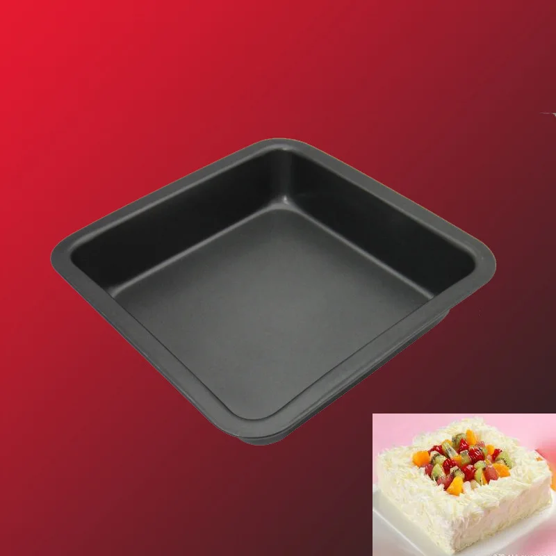 1 шт. черный квадратный противень с антипригарным покрытием торт форма из