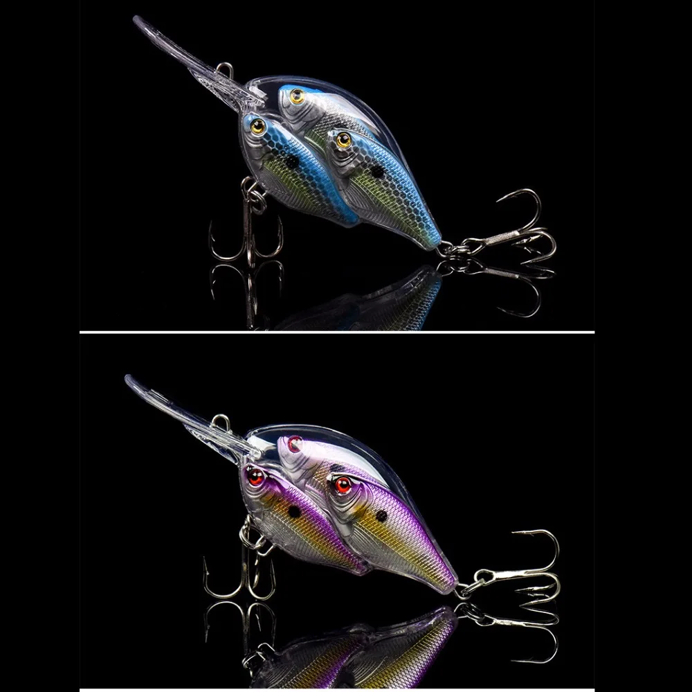 3D группа Рыбацкая приманка глубокая плавающая жесткая искусственная воблер Crazy