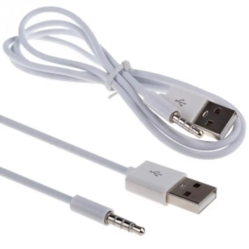 1 м USB Кабель адаптер для передачи данных/зарядки 3 5 мм AUX аудио разъем 2 0 кабель