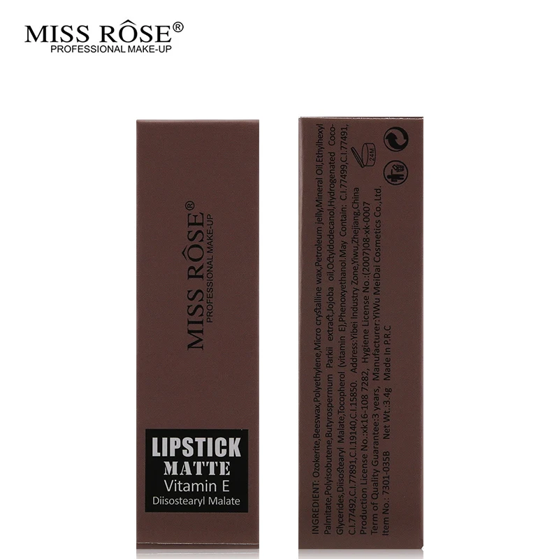 Новинка мисс Роуз матовый макияж Губная помада 8 видов цветов водостойкая