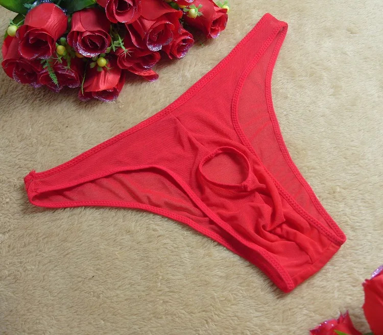 Сексуальные мужские прозрачные трусики нижнее белье эротическое трусы с