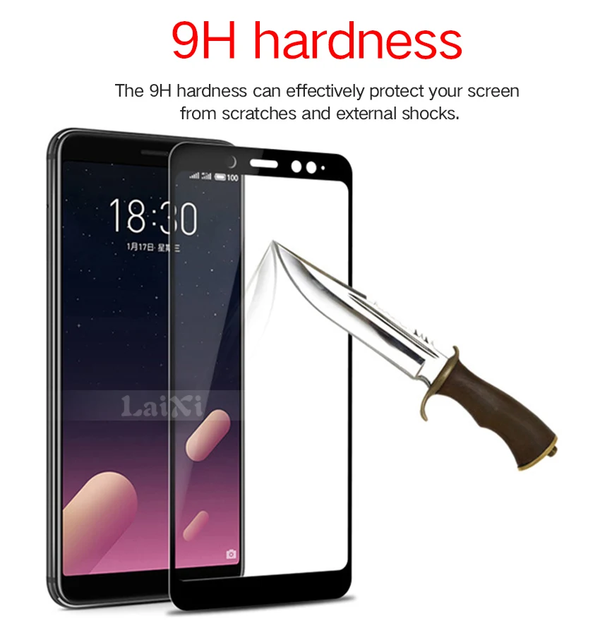 Laixi закаленное стекло для Xiaomi Redmi 5 протектор экрана полное покрытие Защитная