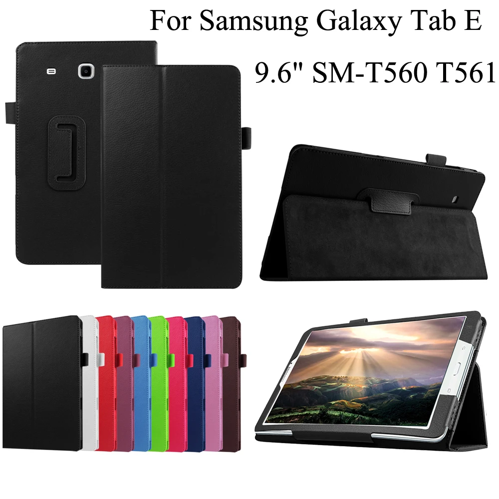 Для Samsung Galaxy Tab E 9 6 чехол T560 T561 искусственная кожа планшетный ПК защитный