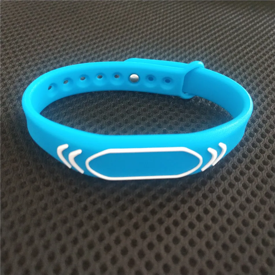 13.56MHz Rfid Adjustable Wristband Bracelet S50 IC Keyfob Tags Access Control RFID Key Token Free Shipping Color Random