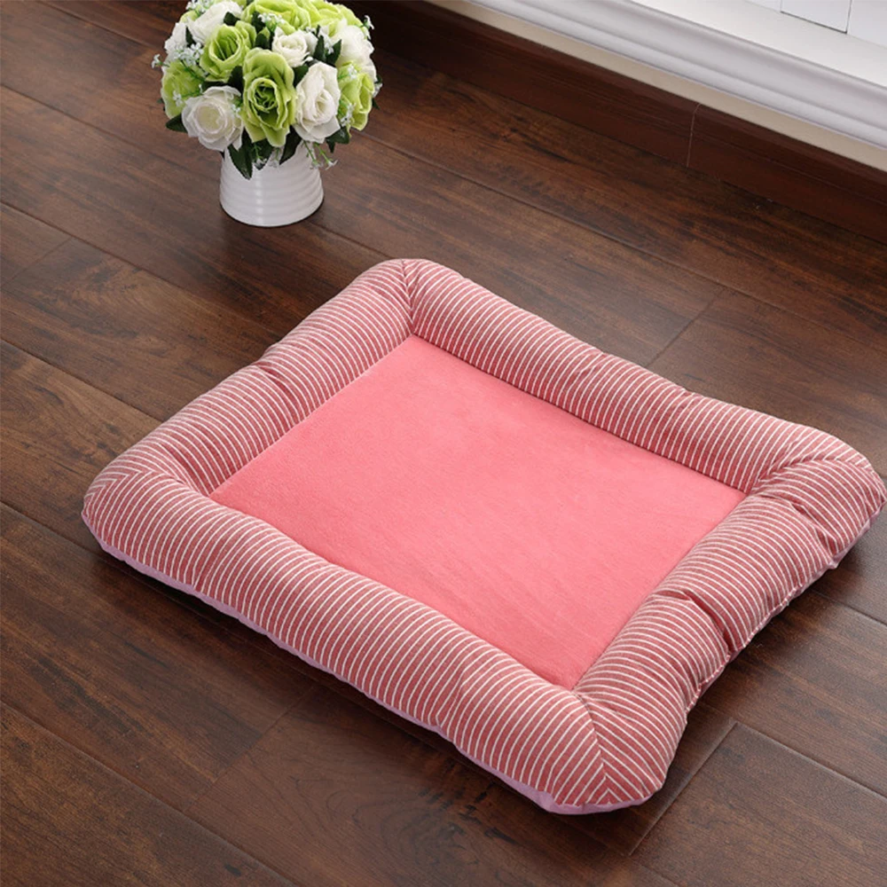 Домик для собак розовый/синий зимний теплый коврик маленьких однотонные товары