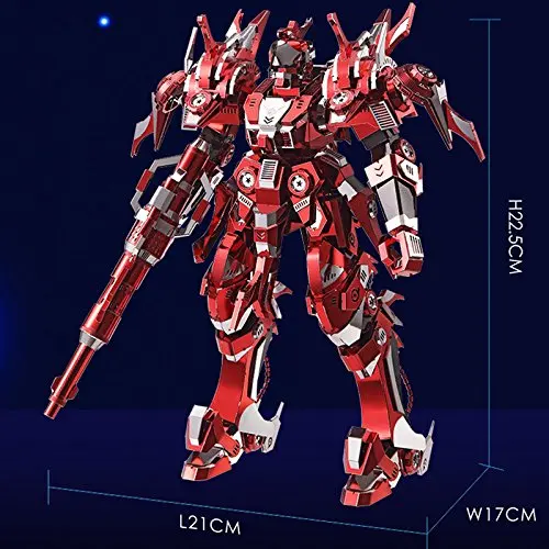 Piececool 3D металлическая головоломка красный Гром издание рыцарь доспехи модель