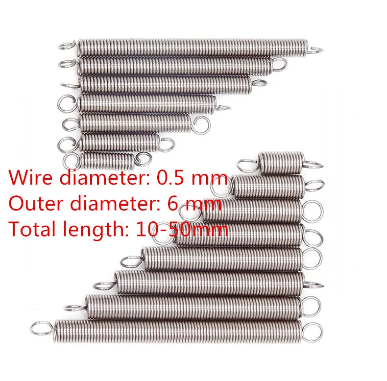 Маленькая пружинная пружина из нержавеющей стали 304 05*6*10 60 дверная полка для духовки|tension spring|spring tensionerstainless