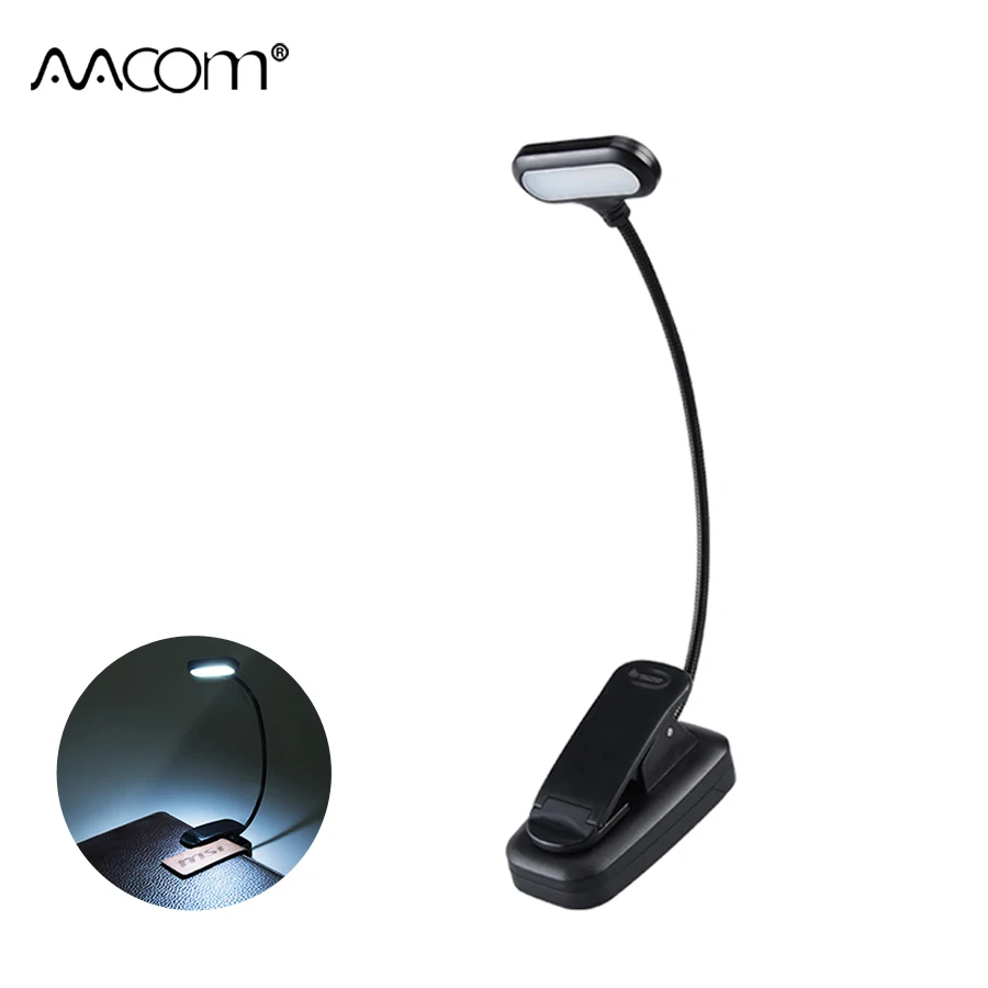 

Mini LED Desk Lamps With Clamp 5 LEDs Diode Table Lamp Eye-Protection AAA Battery Powered Portable Flexible Book Lights