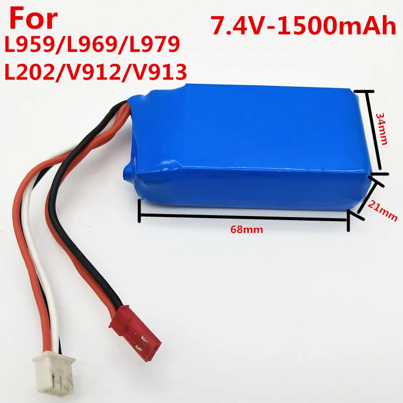 7.4 В 1500 мАч lipo Батарея V913 WL912 L959 L969 L202 K959 HJ816 FT009 FX067 вертолет Квадрокоптер запасных