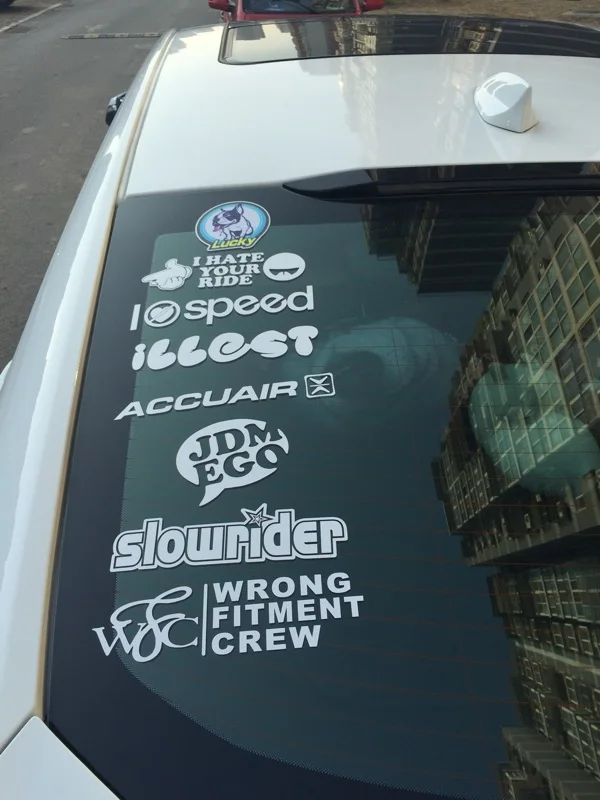 1 предмет 44*23 см Новое поступление стайлинга автомобилей JDM Hellaflush стильные