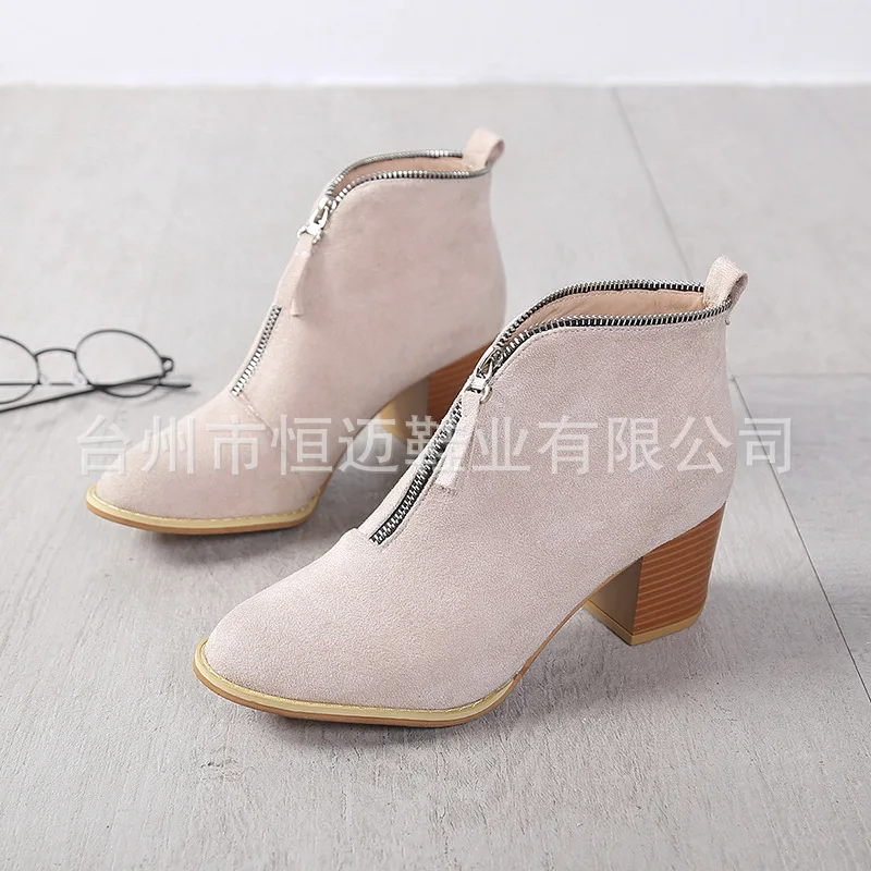 Модные женские ботильоны из искусственной кожи классические ботинки с острым