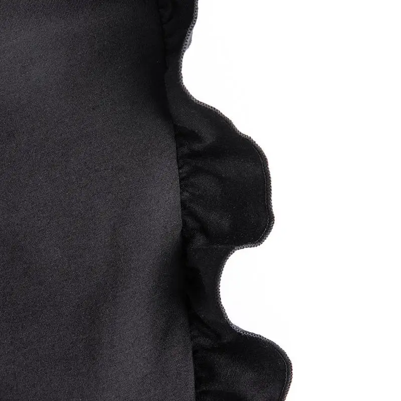 Chifuhna новые летние модные комплекты с черными лямками и брюками оборками Мягкая