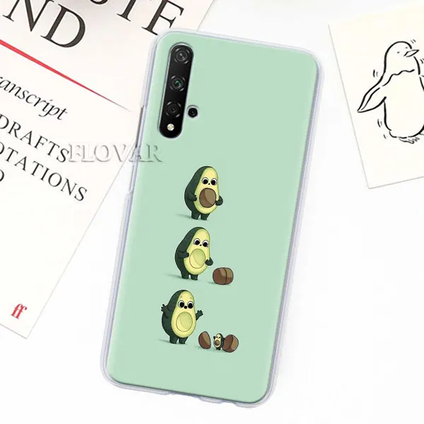 002 Забавный чехол для телефона Tumblr avocado s для Honor 9 10 Lite 20 Pro 8X 8A 8C 8S Y7 Y9 View 20, Жесткий Чехол из поликарбоната - Цвет: 002