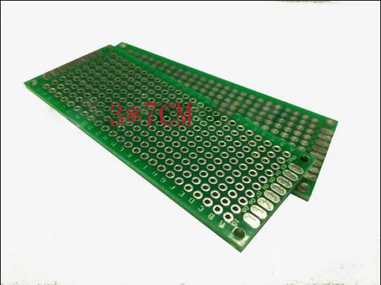 Бесплатная доставка 100 шт 3*7 см pcb 2 слоя hasl1.6 мм толщиной 54 шаг универсальная
