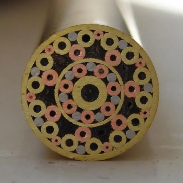 0 47 дюйма Диаметр Новая мозаика булавка заклепки 5 см стальная трубка для ногтей DIY