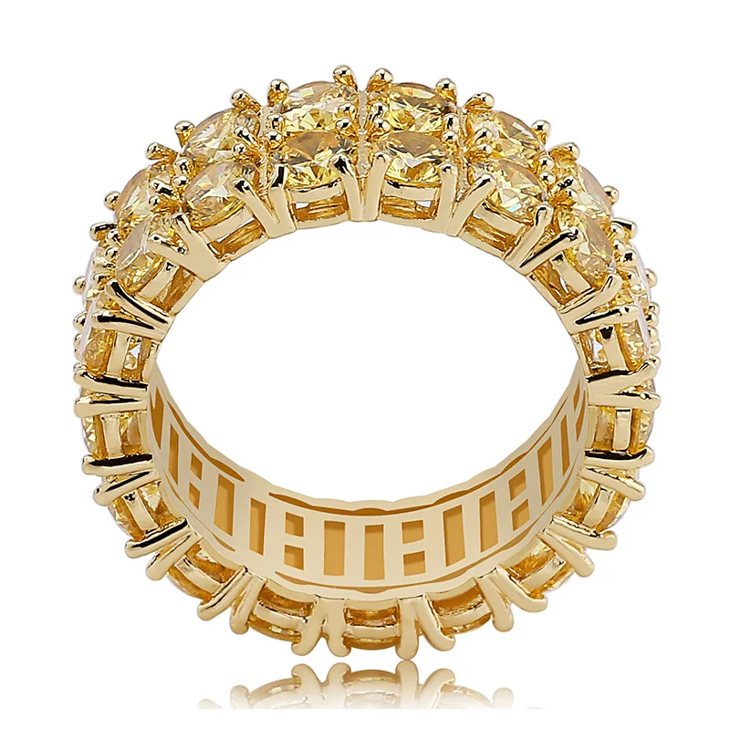 Рок Хип хоп кольца для мужчин и женщин Новое поступление AAA кубический циркон