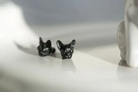 Новинка 2016 серьги в виде французского бульдога новые модные украшения для женщин