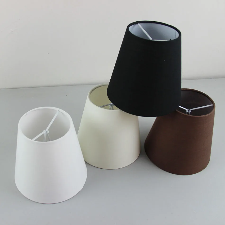 3 шт. сделай сам 14 см/5 51 дюйма белый черный коричневый цветные Абажуры для лампы