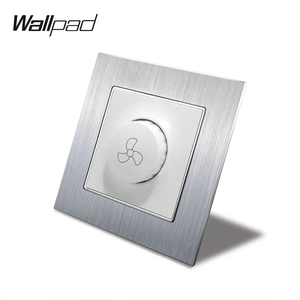 ЕС переключатель вентилятора регулятор с когтями Wallpad 110 250V серебристого цвета из