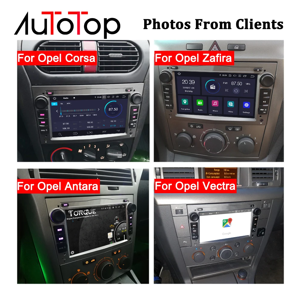 Автомобильный мультимедийный плеер AUTOTOP Opel Android 2 Din Android 9,0 Opel DVD gps для Astra Meriva Vectra Antara Zafira Corsa Vauxhall