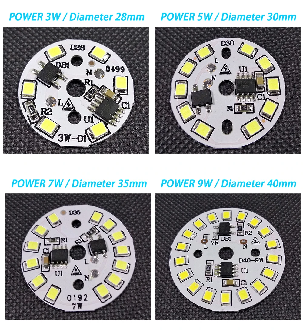 10 шт. AC220V-240V вход Смарт IC драйвер для DIY лампа вниз светильник SMD 12 Вт 9 Вт 7 Вт 5 Вт 3 Вт светильник для трека потолочный светильник