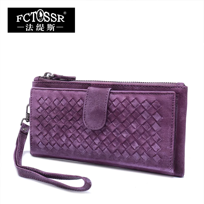 Новое поступление 2019 Женский кошелек из натуральной кожи винтажная сумка