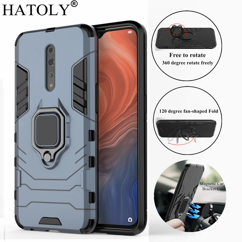 HATOLY для OPPO Reno Z чехол телефона силиконовый резиновый твердый бронированный