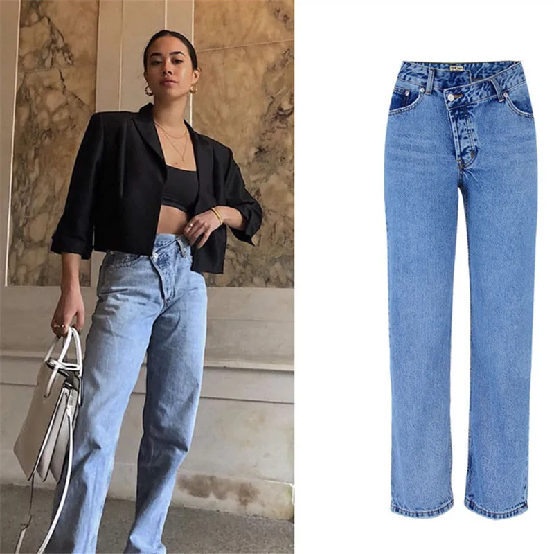 2019 Street Style High Waist Jeans Casual Woman Fashion Vintage Sexy Boyfriend for Women Plus Size | Женская одежда