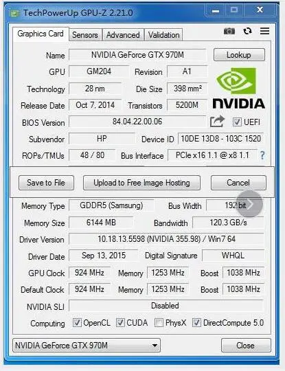 Бесплатная доставка Φ Новая графическая карта GTX 970M MXM GTX970M с X-образным