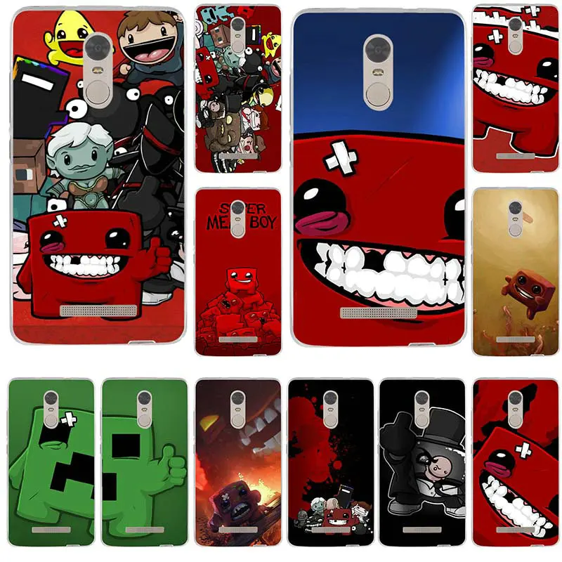 Super Meat Boy Силиконовые Мягкий ТПУ случаи мобильного телефона чехол для Xiaomi Redmi Mi Note 2