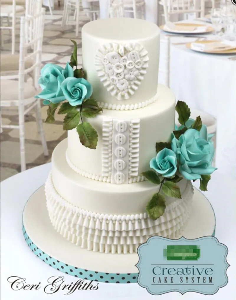 Юбка принцессы кружевные складки для торта искусственные формы кухни инструмент