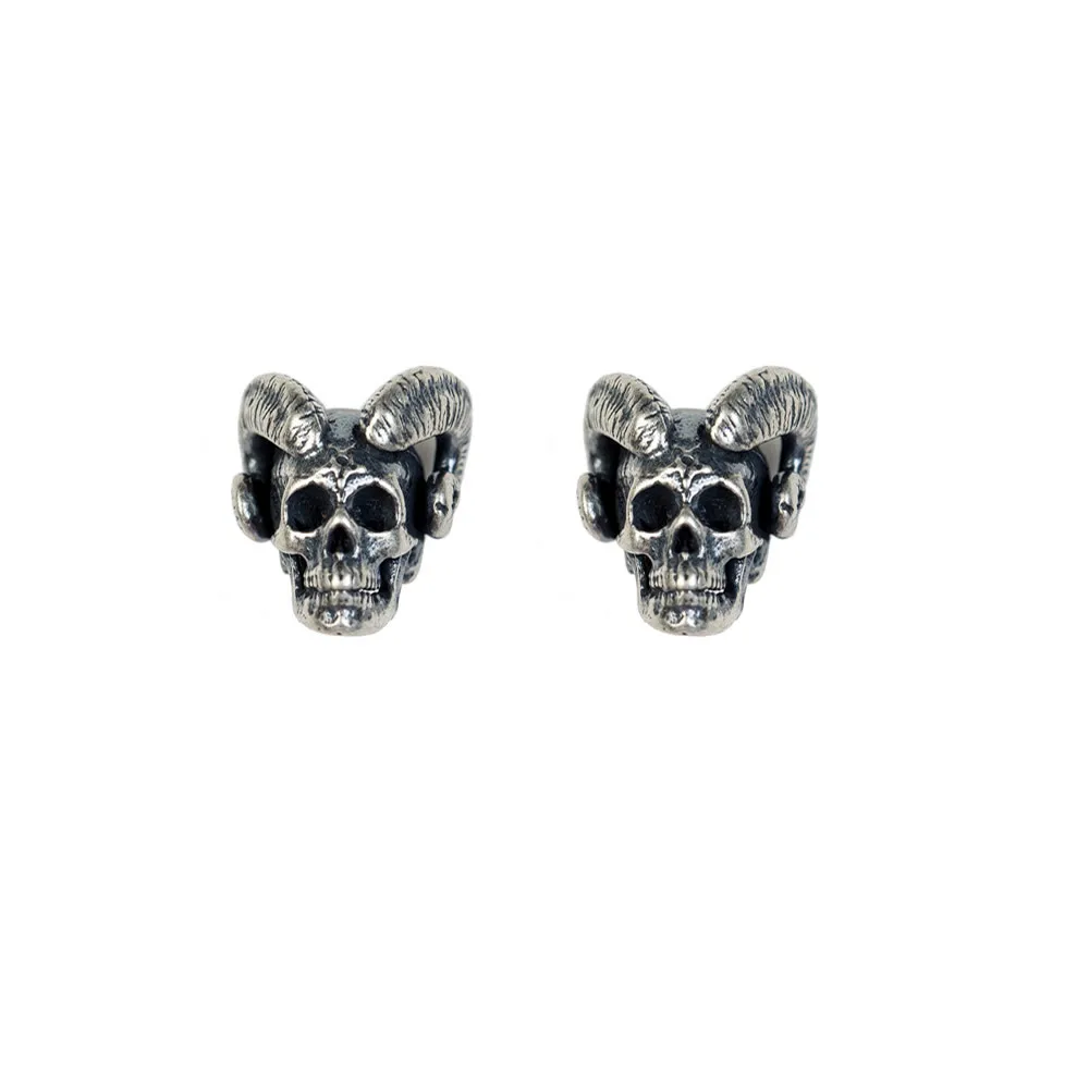 1 Pair Темно-ночная мастерская из серебра 925 пробы, окисленные Черные Геометрические Квадратные Серьги, круглые минималистичные серьги, аксессуары для девочек - Окраска металла: 1 Pair