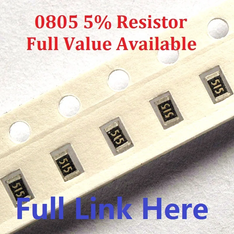 300 шт. (от 0 Ом до 10 м) SMD чип резистор 0805 10K 5% Чип резисторы 0R 1K 2 K 3 4 7 4K7 100K 560R набор |